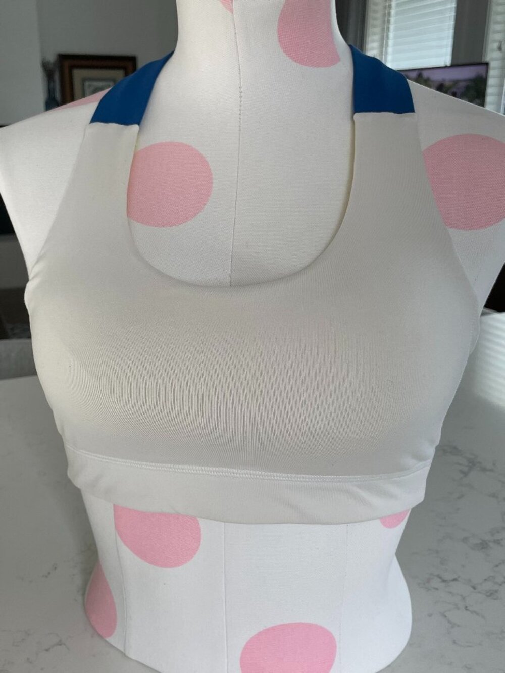 Lululemon All Sport Bra Yoga Run Work-out in Polar Cream & Limitless Blue Sz 8